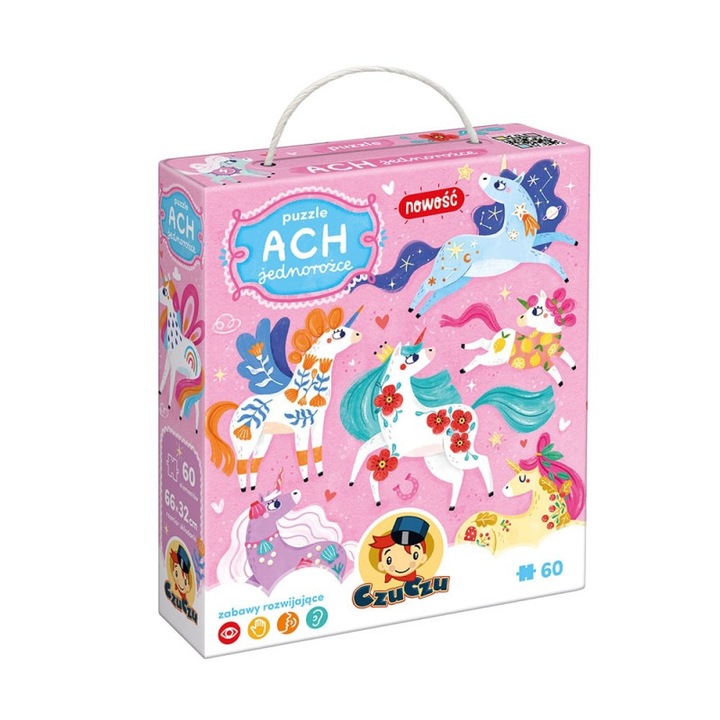 Пъзел Еднорози, Czuczu, 60 части, 4 години+