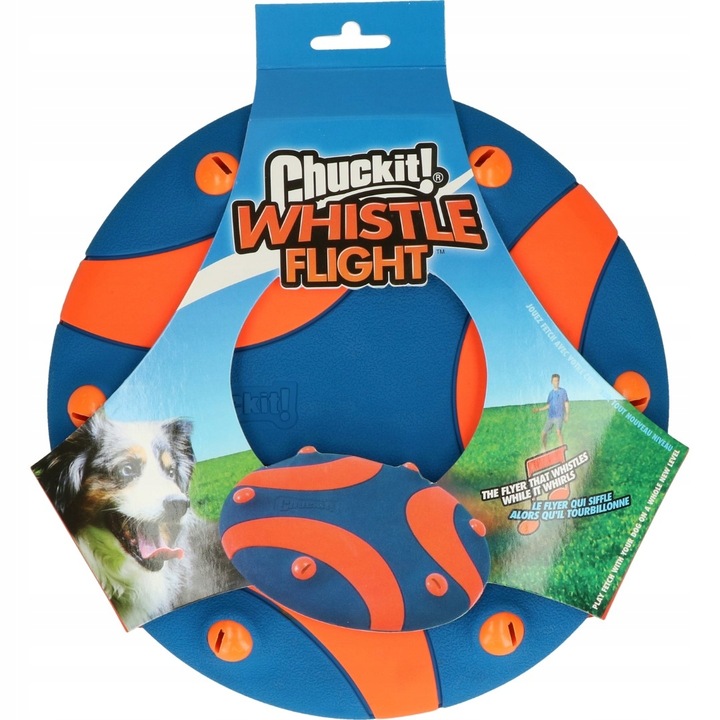 Frisbee pentru caini, Chuckit!, Albastru/portocaliu
