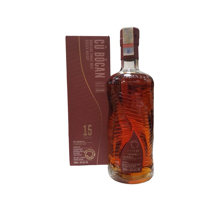 Whisky Cu Bocan Highland, Single Malt, 15 Ani, 50%, 0.7L