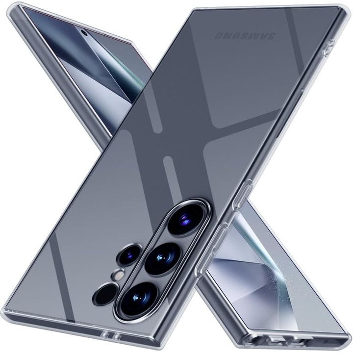 Tok Samsung Galaxy S24 Ultra ütésálló, vékony, átlátszó karcmentes, vékony TPU héjhoz