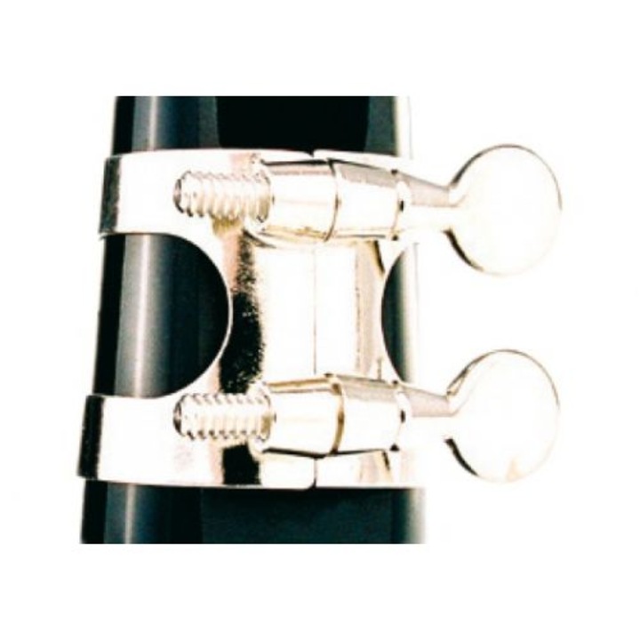 Ligatura pentru saxofon alto, SML, 334N, Negru/Argintiu