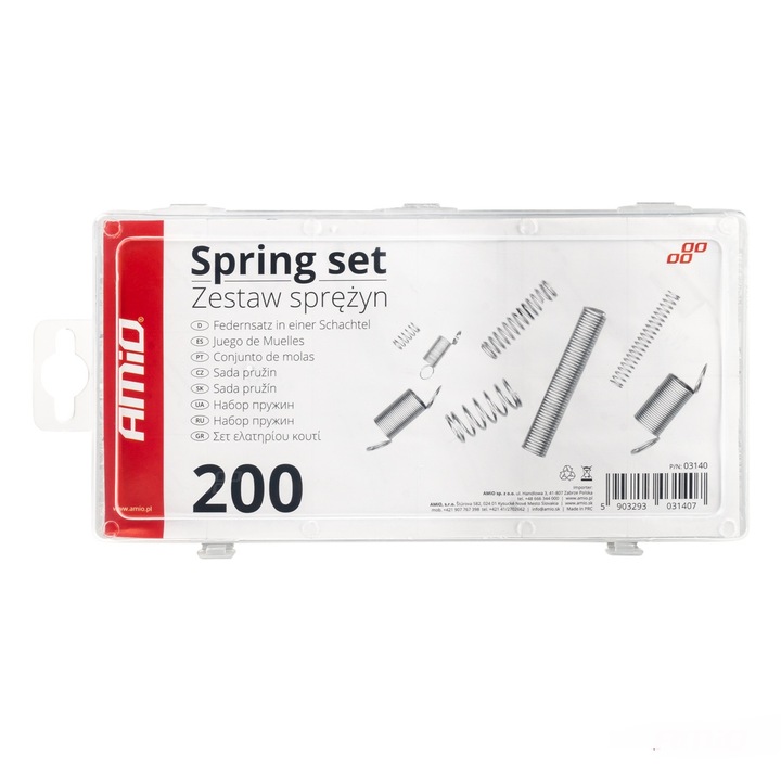 200 db vegyes rugós készlet