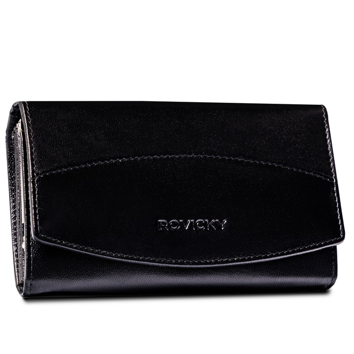Дамски портфейл, Rovicky, R-RD-36, Черен