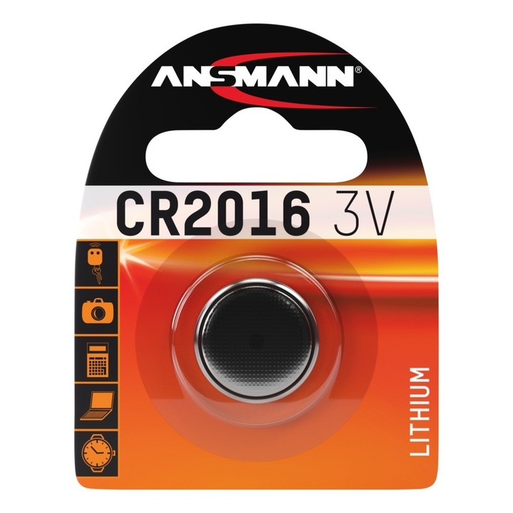 Литиева батерия Ansmann, CR2016, 3V, 75 mAh