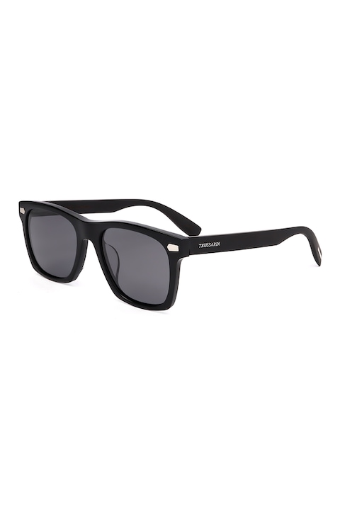 Trussardi, Правоъгълни слънчеви очила, Черен, 53-19-145