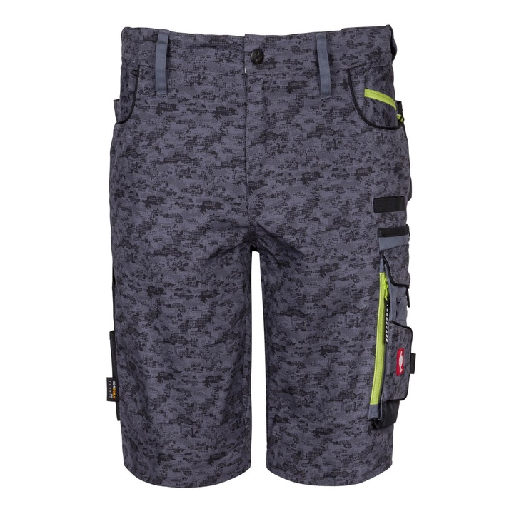 Pantaloni scurti de lucru pentru barbati Engelbert Strauss Pixel Gri 50