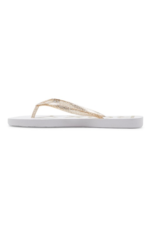 ROXY, Papuci flip-flop stralucitori Viva, Auriu, 38