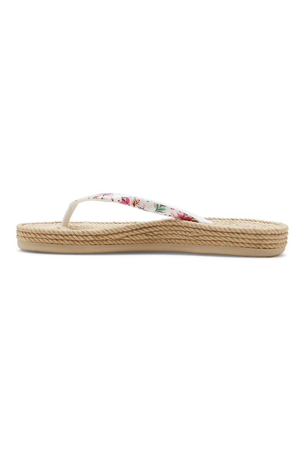 ROXY, Papuci flip-flop de cauciuc South Beach III, Alb, Roz, 9