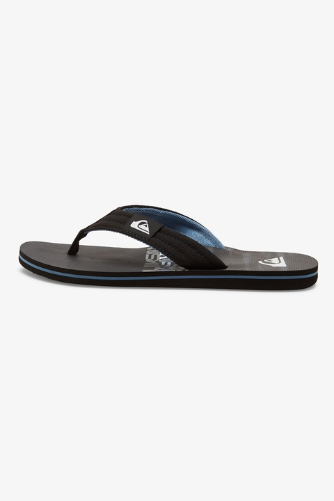 QUIKSILVER, Papuci flip-flop cu logo Molokai, Negru
