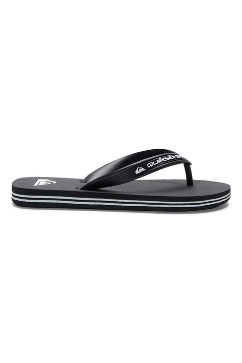QUIKSILVER, Molokai egyszínű flip-flop papucs, Fehér/Fekete, 36 EU