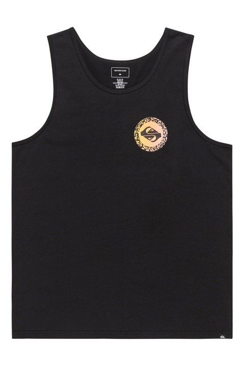 QUIKSILVER, Памучен топ с изрязан гръб, Черен, S