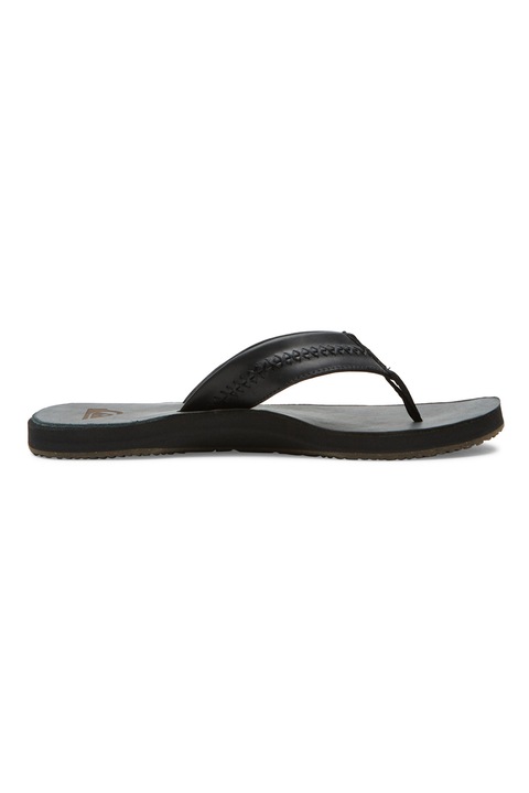 QUIKSILVER, Papuci flip-flop de piele Carver, Negru, 40