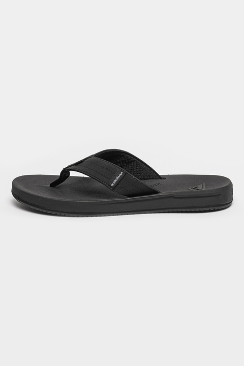 QUIKSILVER, Rivi logós flip-flop papucs, Fekete