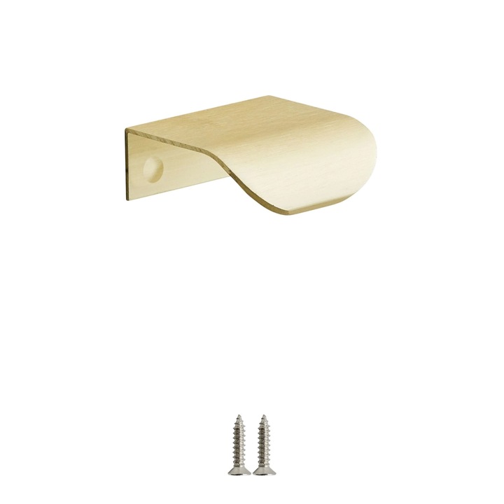 Maner mobila Oslo, Inspire, 32 mm, aluminiu, auriu, finisaj alama mat