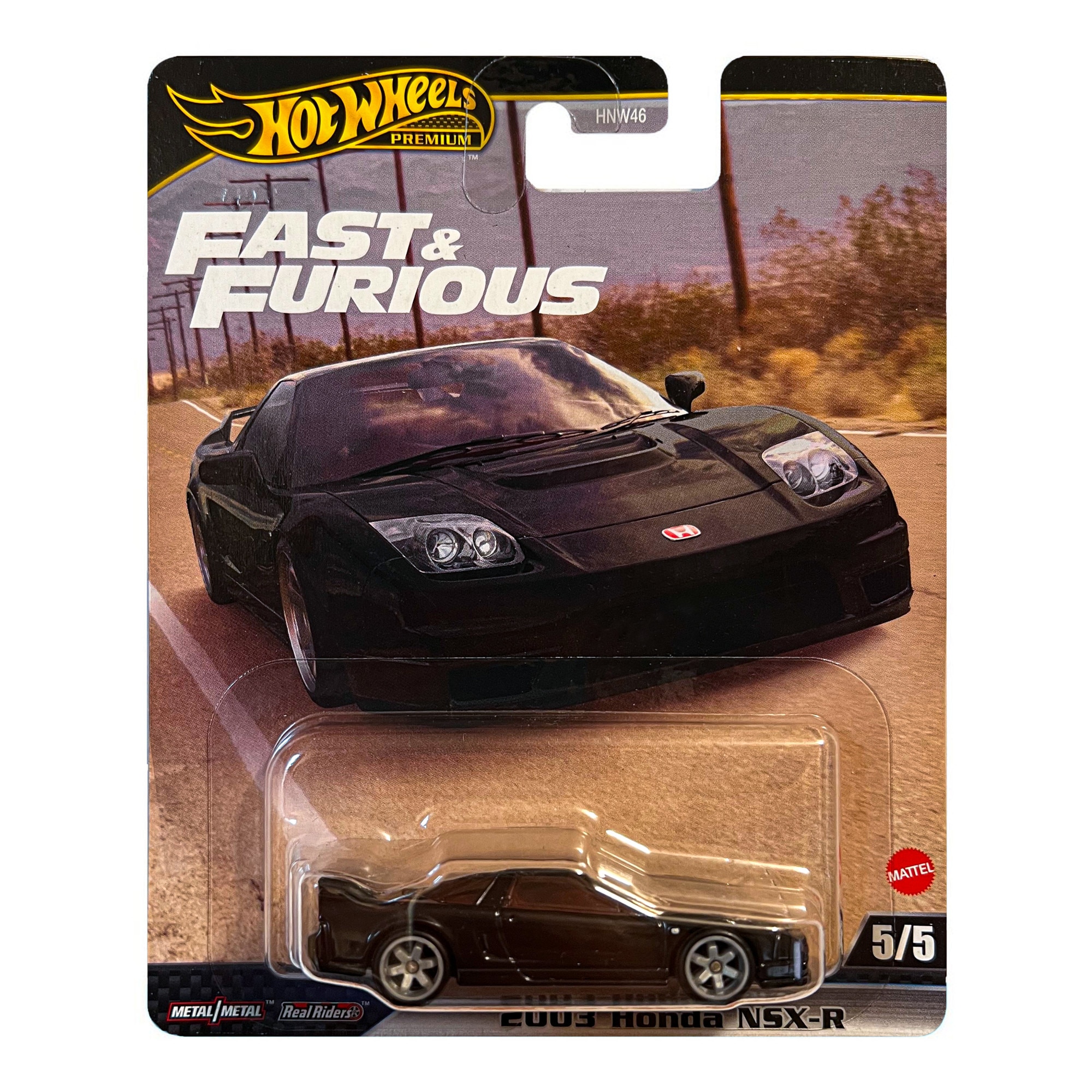 Masinuta metalica Hot Wheels Premium, 2003 Honda NSX-R, 1:64