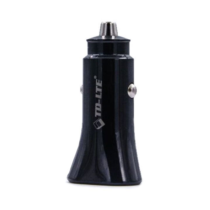 Incarcator Auto, Fast Charge, 20W, 1x USB A + 1x USB-C, Negru