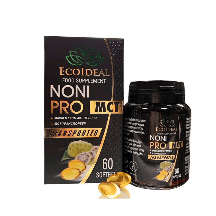 Set 60xCapsule suplimente, Ecoideal, Gel, Noni