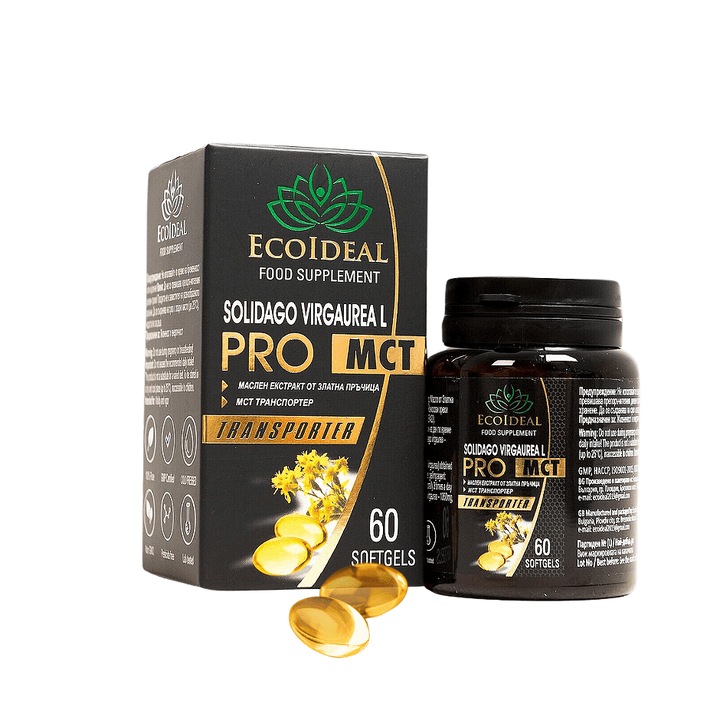 Gél kapszula Ecoideal, Golden rud 60 kapszula