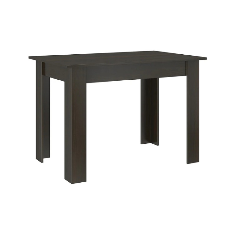Masa Fixa Dreptunghiulara, Pal de 18 mm, 120x80x80 cm, Culoare Wenge