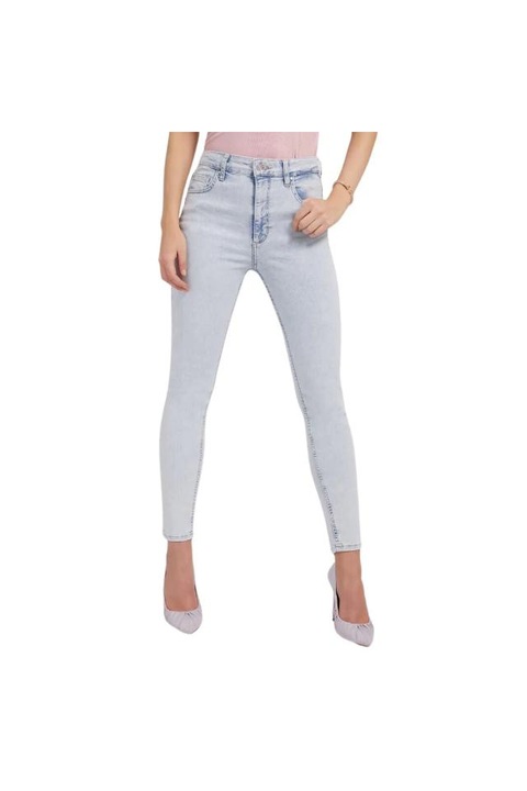 Pantaloni denim Guess W2PA46D4S33, Albastru deschis