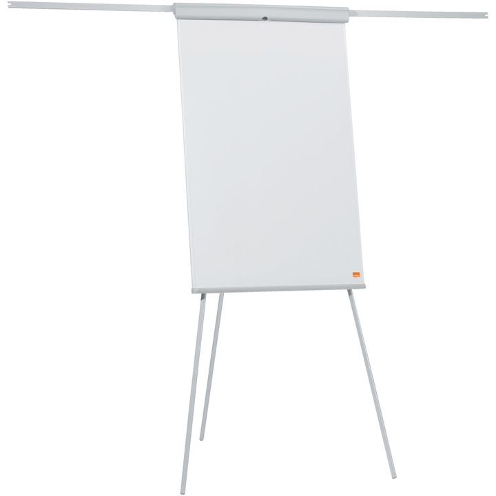 Flipchart NOBO Essentials, otel lacuit, brate extensibile si trepied, magnetic, alb