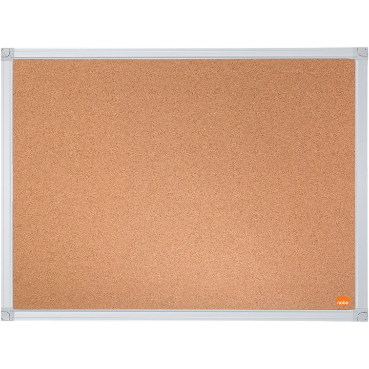 Panou NOBO Essentials, pluta, 60x45 cm, rama aluminiu, natur
