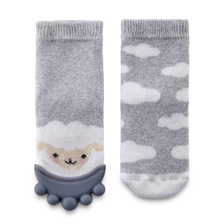 Чорапи с гризалки BabyJem, сиви