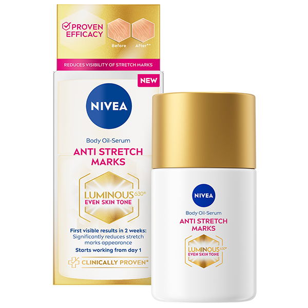 Ulei de corp NIVEA LUMINOUS630 anti-vergeturi, 100 ml