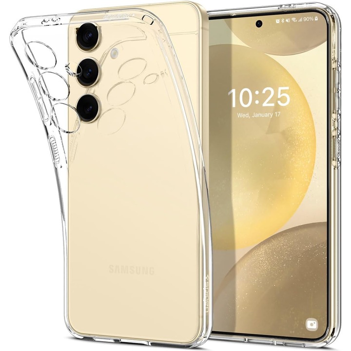 Силиконов калъф 2мм, ALC Mobile, съвместим с Samsung Galaxy S24 Plus, Прозрачен