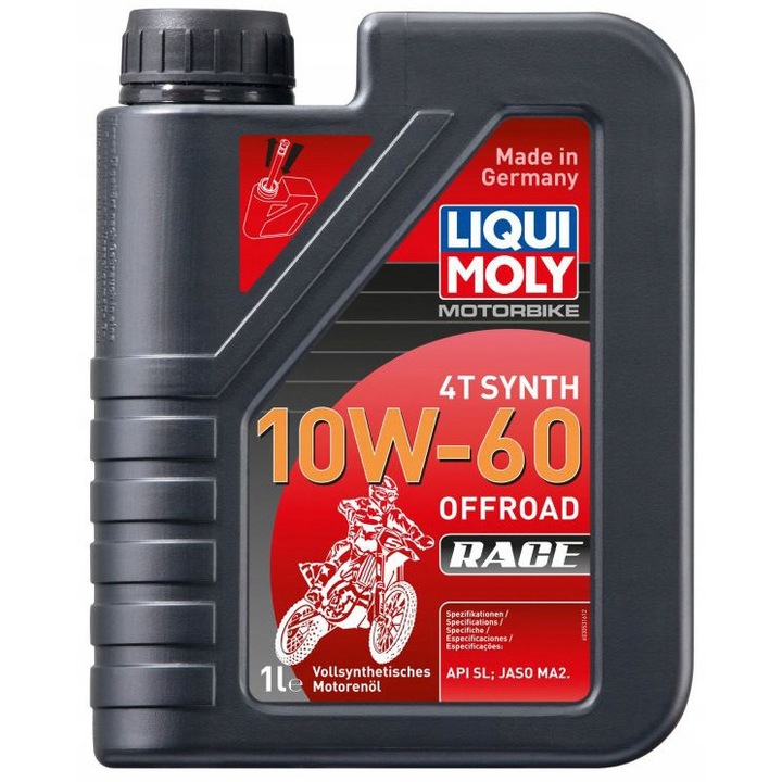 Ulei motor Liqui Moly MOTORBIKE 4T SYNTH, 10W60, sintetic, 10W60, 1L, 3053