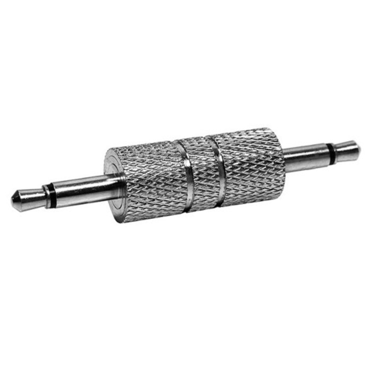 Адаптер за жак, мъжки 3,5 мм, моно-жак мъжки 3,5 мм, моно, 123511 - eMAG.bg