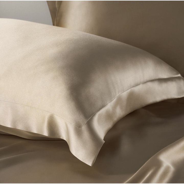 Fata de perna de Lux din Satin Premium, Melegim®, Inchidere tip Plic, 50x70, Fawn