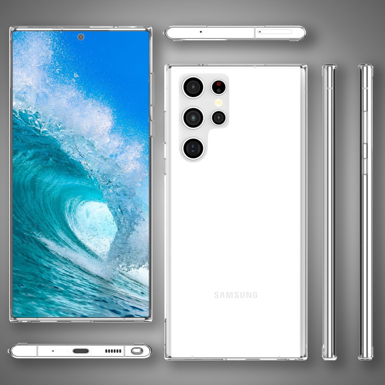 Husa silicon 1.5mm, ALC Mobile, compatibila cu Samsung Galaxy S24 Ultra, Transparent