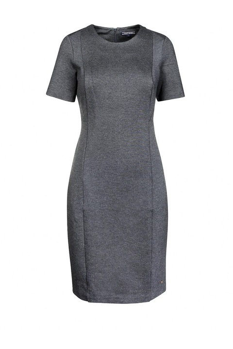Rochie dama, Tommy Hilfiger, Viscoza, Gri, M