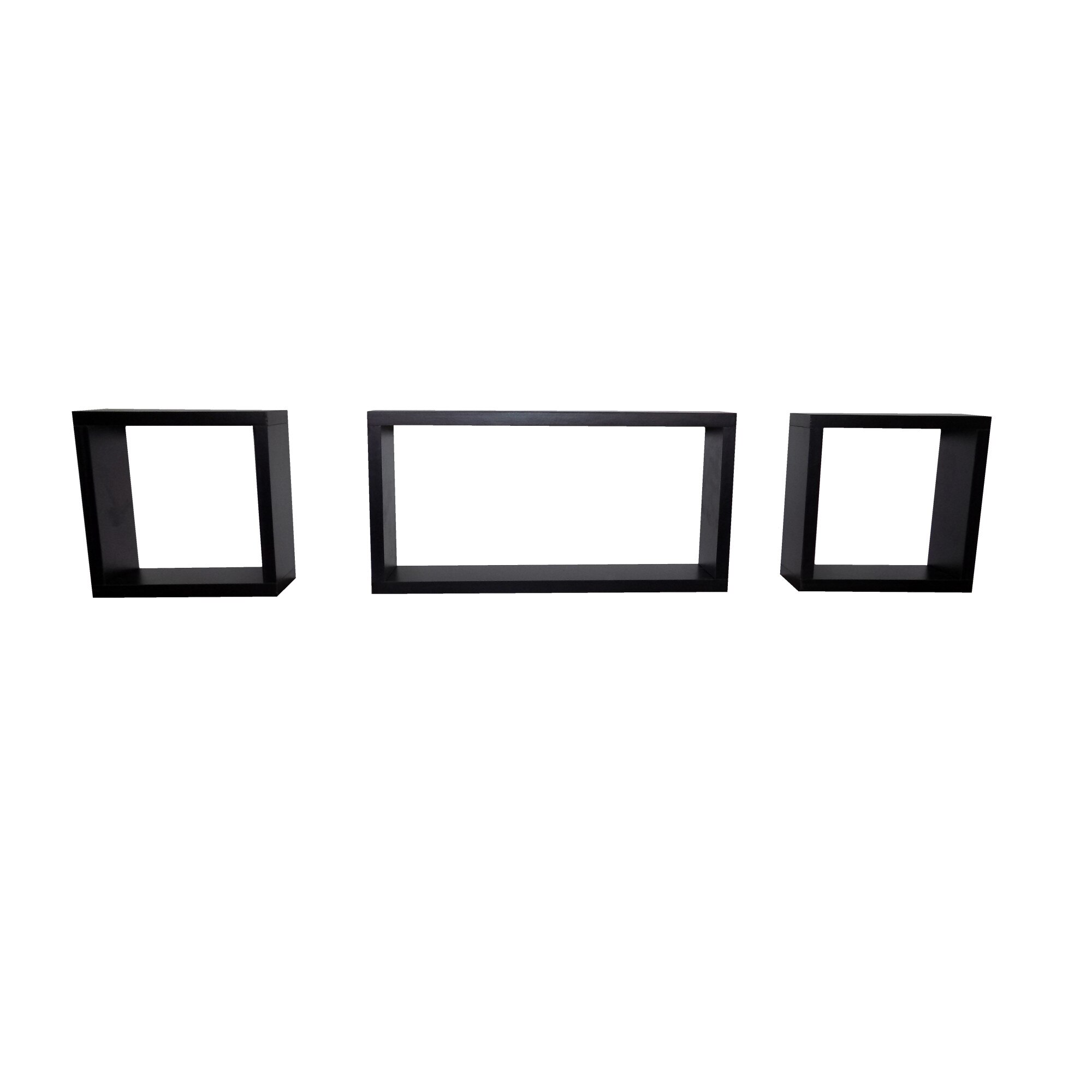Set trei cuburi raft perete Moly Negru Model CUB-55105 - eMAG.ro