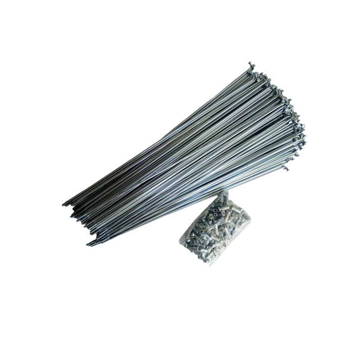 Set 72 spite si nipluri pentru bicicleta 11 x 293mm, AVI-2652