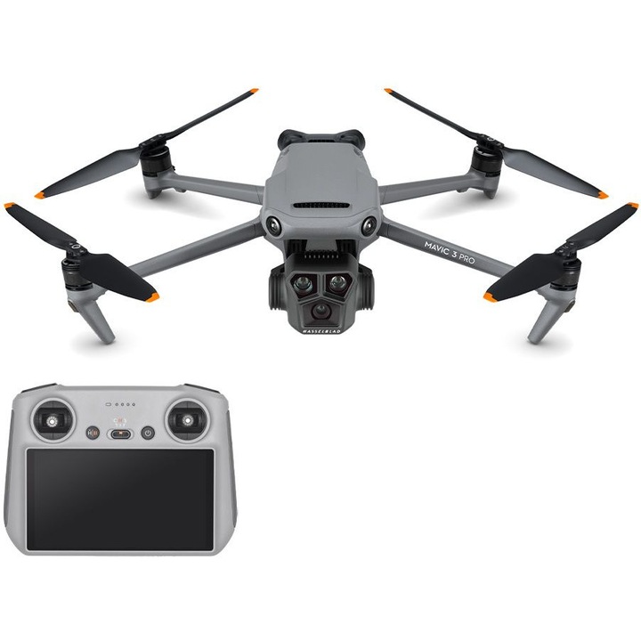 Комплект дрон DJI Mavic 3 Pro, DJI RC, сив