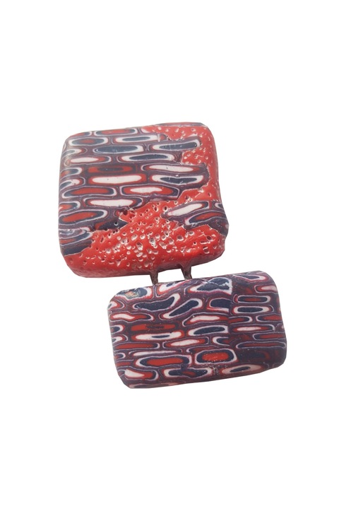 Brosa 3D, Rosu/Bleumarin