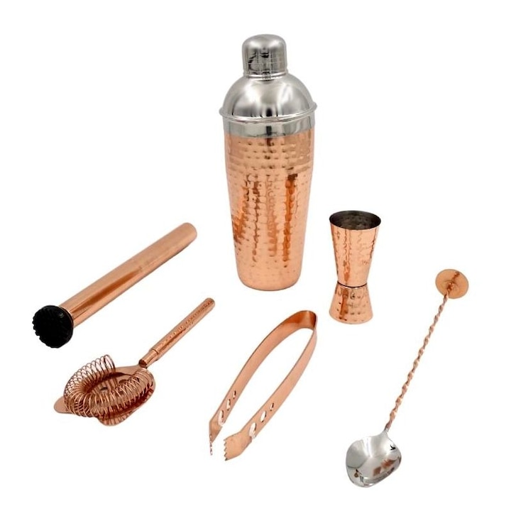 Комплект за коктейли Eleon 227268, Меден барман сет 6 части, 750ml