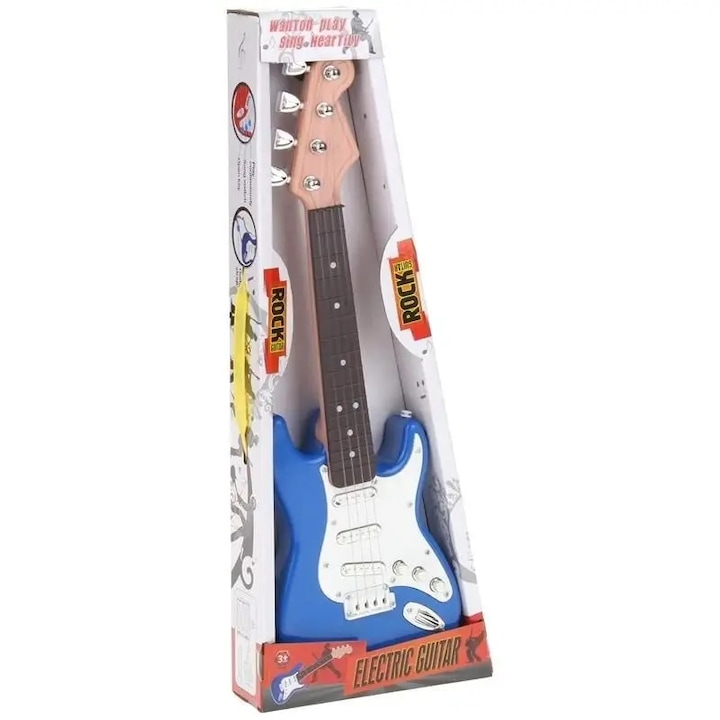 Elektromos rockgitár kék