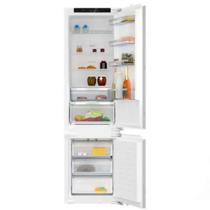 Combina frigorifica incorporabila NEFF 3KI7962FD0 N50, Clasa D, 193.5x55.8cm, Eco Air Flow, Bottle Flex Shelf, No Frost, Sticla securizata, Super Freeze, Lumina LED, flat hinge