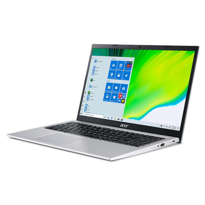 Лаптоп Acer Aspire A115-32-C64M, 15.6" FHD, Intel Celeron N4500, 4GB, 128GB eMMC, Intel UHD Graphics, Windows 11 Home S, унгарска клавиатура, сребрист
