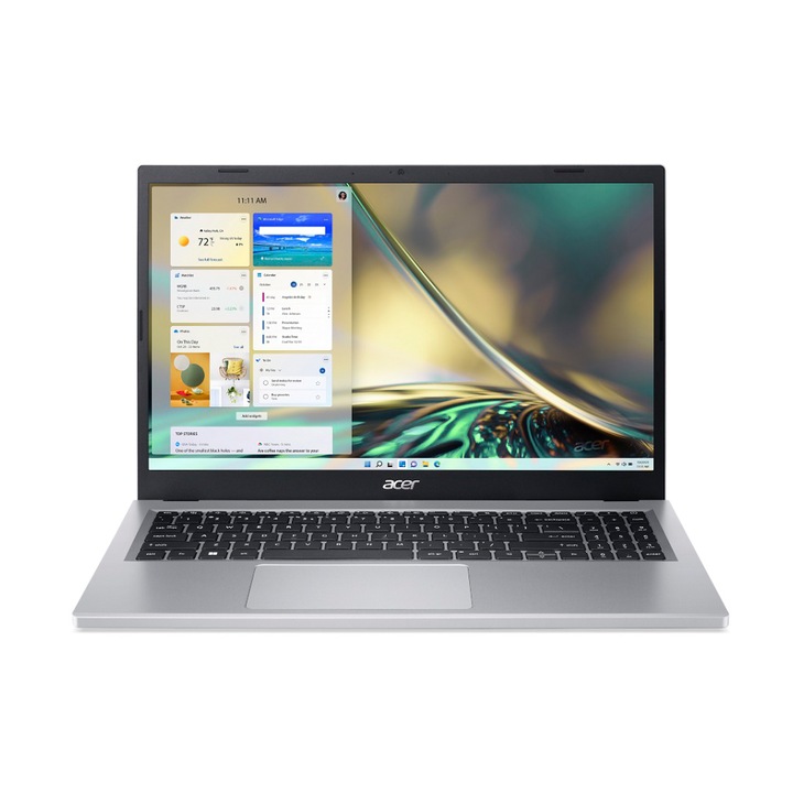 Acer Aspire A315-24P-R7MB 15.6" FullHD laptop, AMD Ryzen 3 7320U, 16GB, 512GB SSD, AMD Radeon Graphics, FreeDOS, Magyar billentyűzet, Ezüst