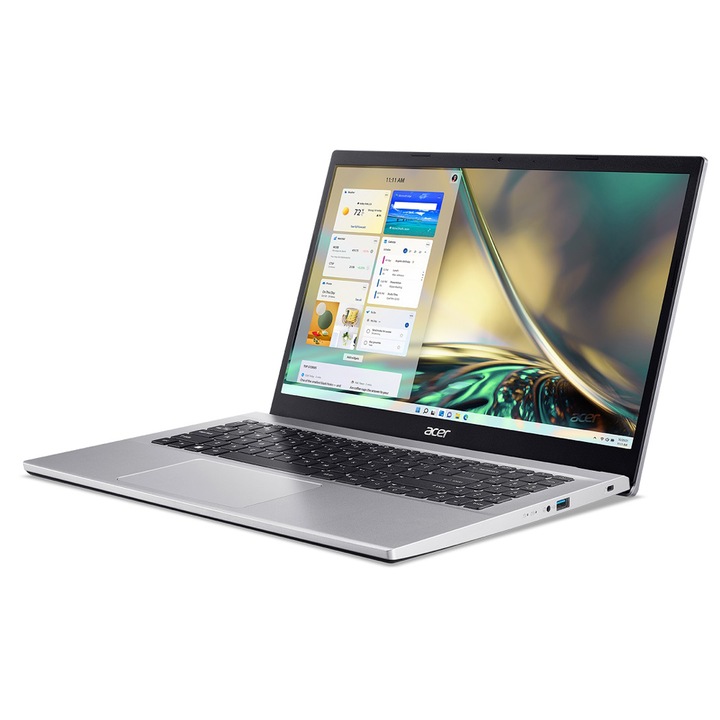 Acer Aspire A315-59-58D6 laptop, 15.6" FHD, Intel Core i5-1235U, 16GB, 512GB SSD, Intel UHD Graphics, EFI Shell, magyar billentyűzet, ezüst