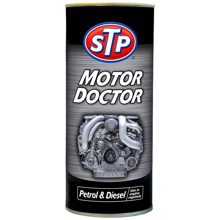 Добавка за двигателно масло Amtra STP Motor Doctor, намалява разхода, 444 мл