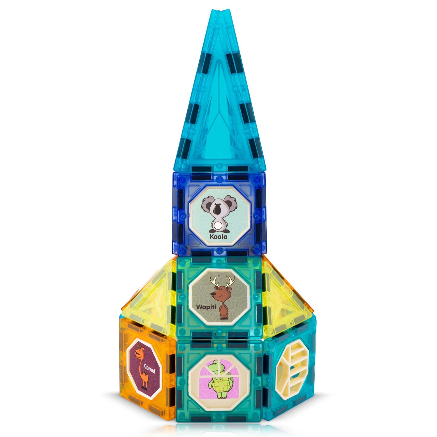 Set Educativ si Creativ Magnetic, cu 98 Piese, 