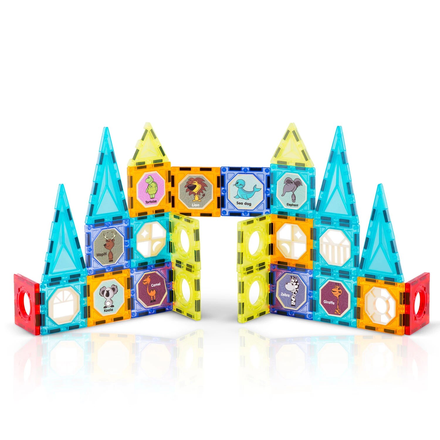 Set Educativ si Creativ Magnetic, cu 98 Piese, 
