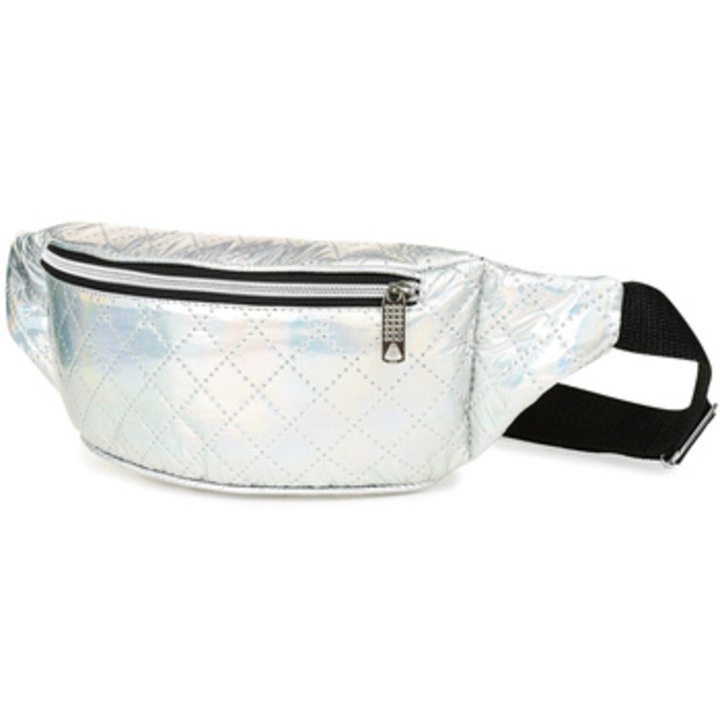 Дамска чанта, Beltimore, полиестер, сребрист