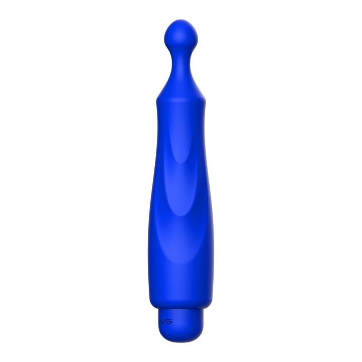 Világító vibrátor, 10 sebességes, fröccsenésálló, 12,9 cm, kék