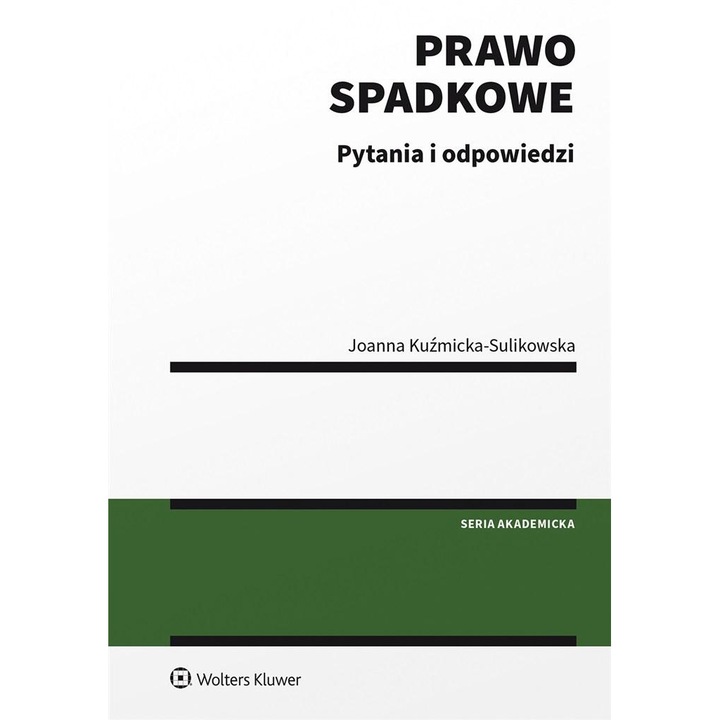 Prawo spadkowe, WOLTERS KLUWER, Verde/Alb